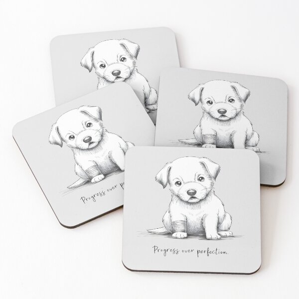Item preview, Persevering Puppy: Progress Over Perfection designed and sold by KennerTH.