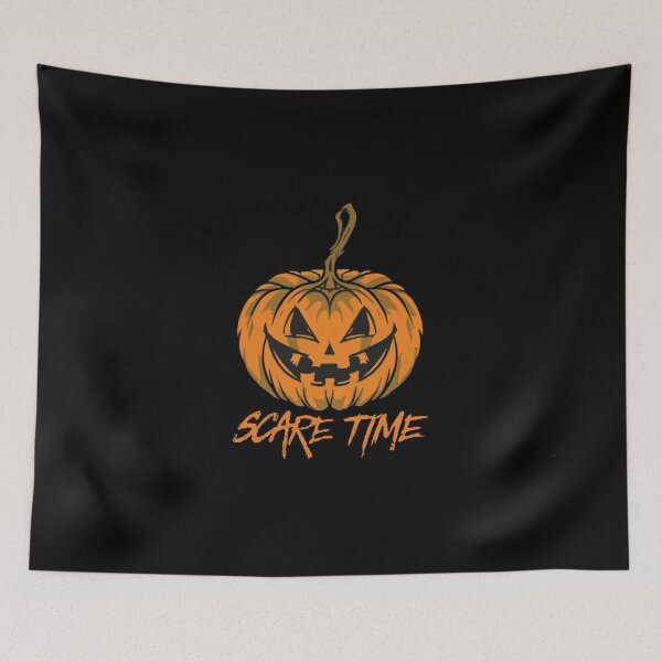 Item preview, Halloween pumpkin with text 'Scare Time' designed and sold by Tomasz  Siennicki.
