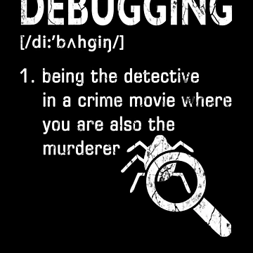Artwork thumbnail, Debugging Definition Funny Coding Programming by FernaRoje