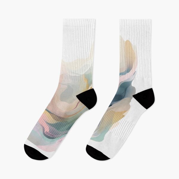 Item preview, Flowing Abstract Shapes in Soft Pastel Colors designed and sold by Toncouponshop.
