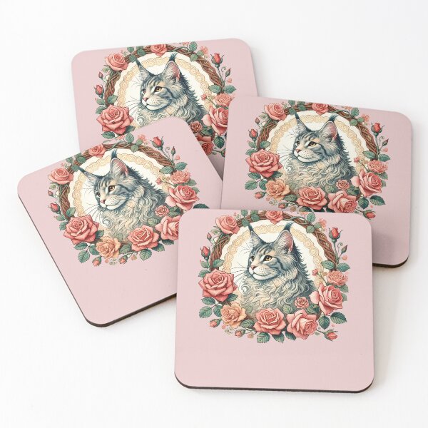 Item preview, Dilute Calico Maine Coon Cat designed and sold by FrictionMaxxing.