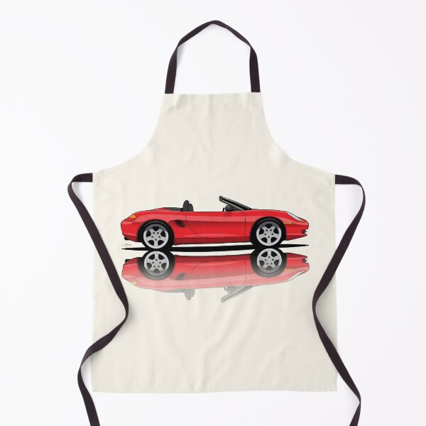 Item preview, Porsche 986 Boxster classic illustration red reflection designed and sold by blackdogshop.