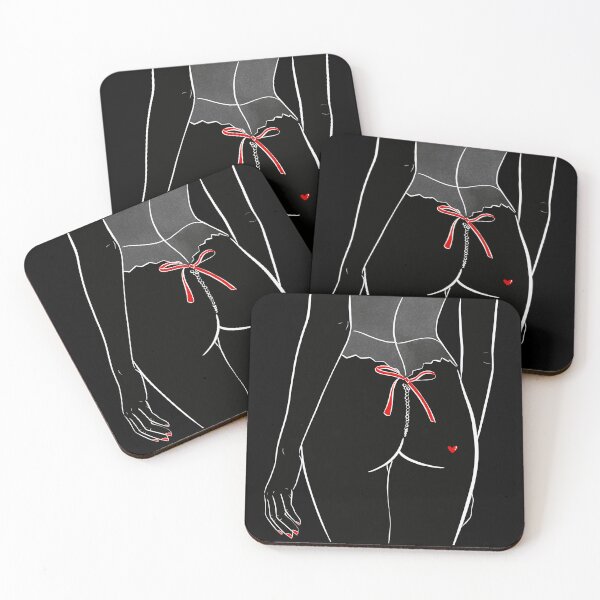 Item preview, pearl buttocks and small bow designed and sold by Culturesensible.