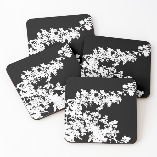 Item preview, Wild rose 2, monochrome sketch effect, inverted. designed and sold by paulboizot.