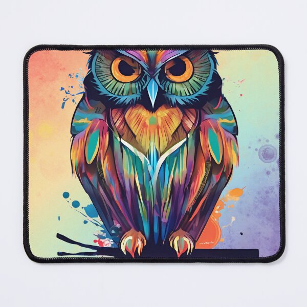Item preview, Colorful owl, Artistic wise owl designed and sold by KolorellaS.