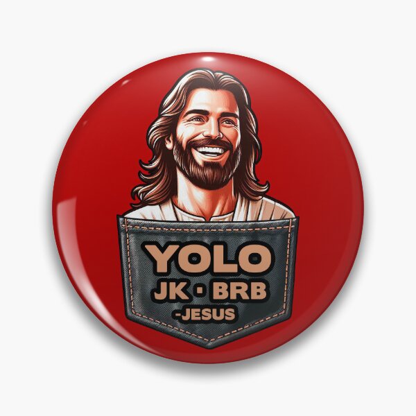 Item preview, YOLO JK BRB Jesus designed and sold by plushism.