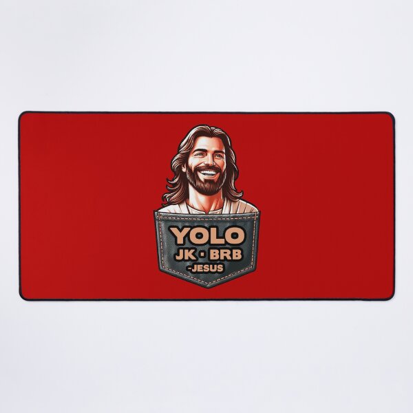 Item preview, YOLO JK BRB Jesus designed and sold by plushism.