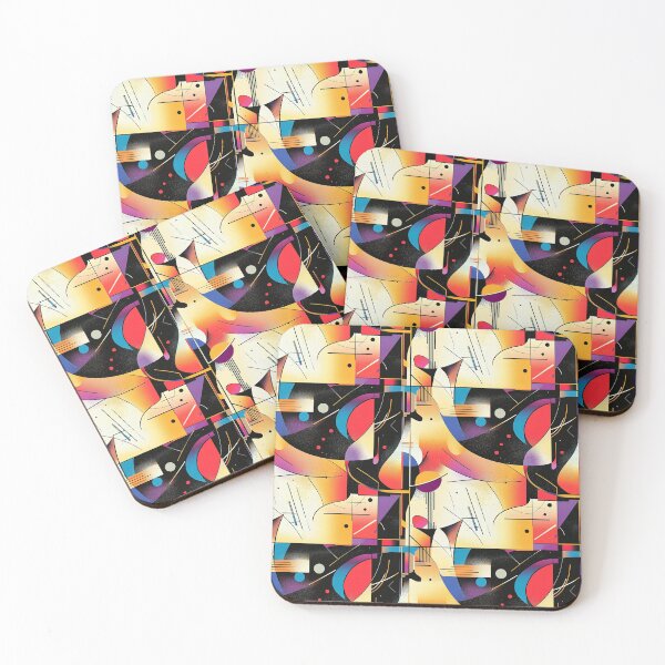 Item preview, Between Curves and Angles: Abstractions designed and sold by MidArtForge.