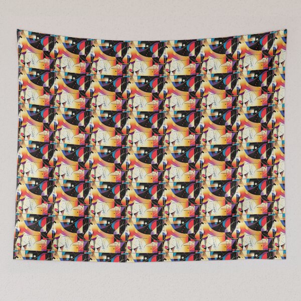 Item preview, Between Curves and Angles: Abstractions designed and sold by MidArtForge.