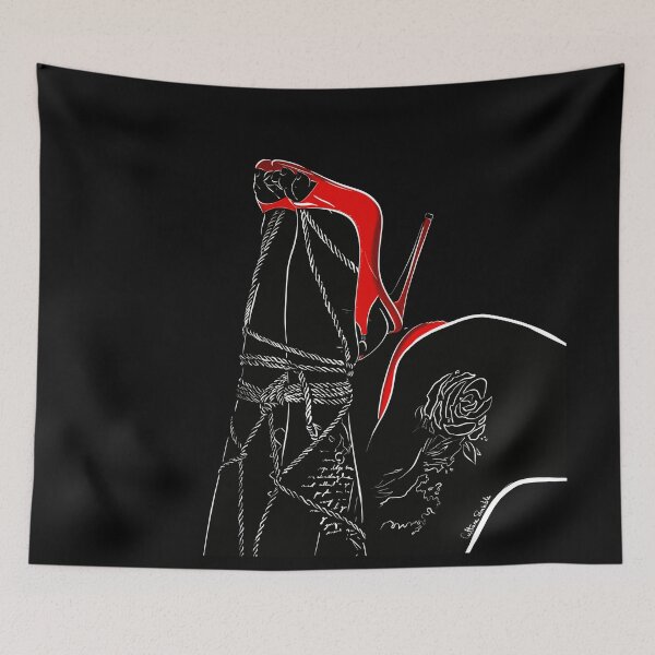 Item preview, legs ropes tattooed woman designed and sold by Culturesensible.