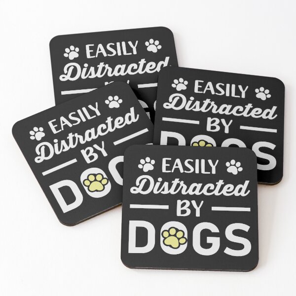 Item preview, Easily Distracted By Dogs designed and sold by tmerchtrends.