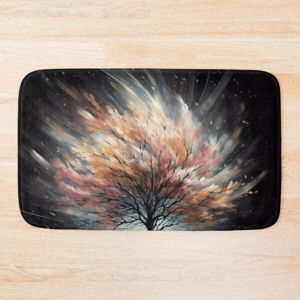Item preview, Autumn tree blowing in the wind print.  designed and sold by ShazellArt.