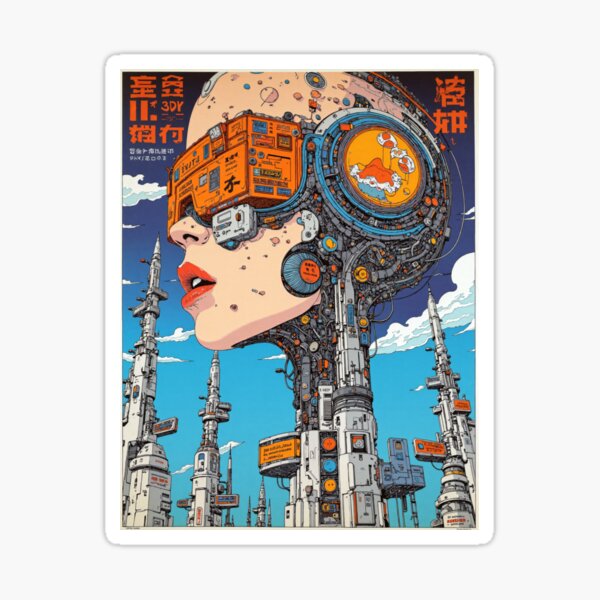 Item preview, Moebius Inspired, postcyberpunk, Dystopian, surrealist, sci-fi, designed and sold by Smash-420.