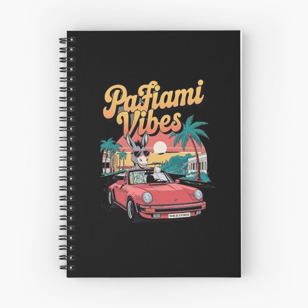 Item preview, Pafos Vibes: Vintage Car and Fun Cartoon Design designed and sold by love3617.