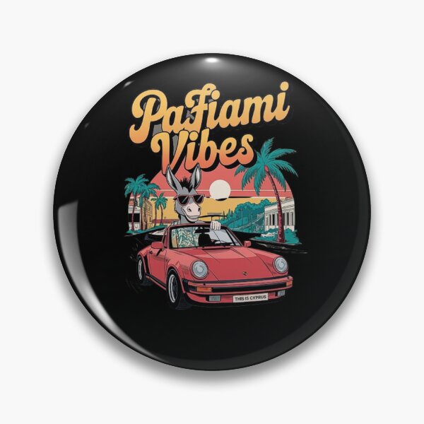 Item preview, Pafos Vibes: Vintage Car and Fun Cartoon Design designed and sold by love3617.