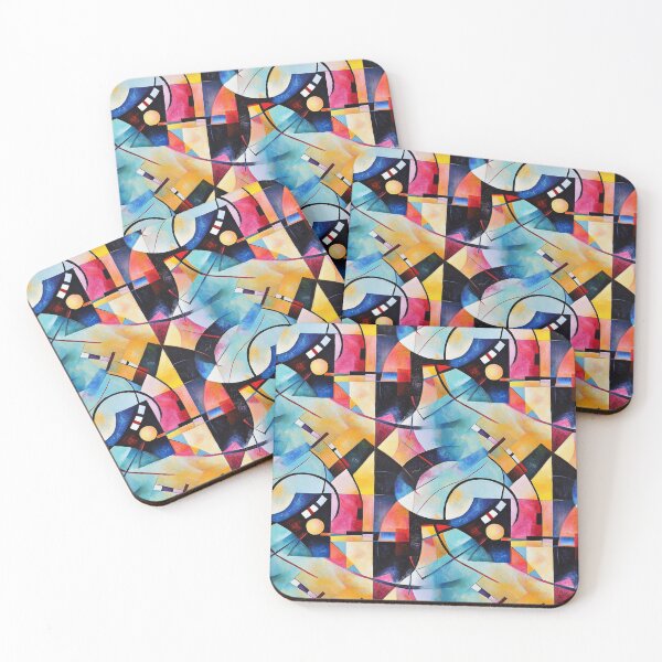 Item preview, Between Curves and Angles: Abstractions designed and sold by MidArtForge.