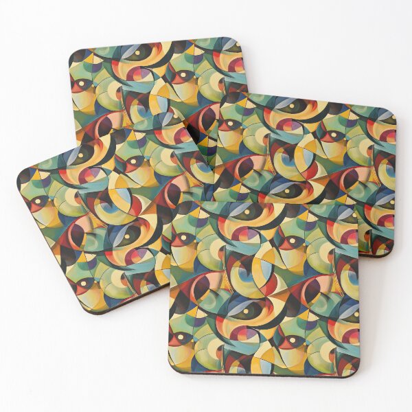 Item preview, Between Curves and Angles: Abstractions designed and sold by MidArtForge.