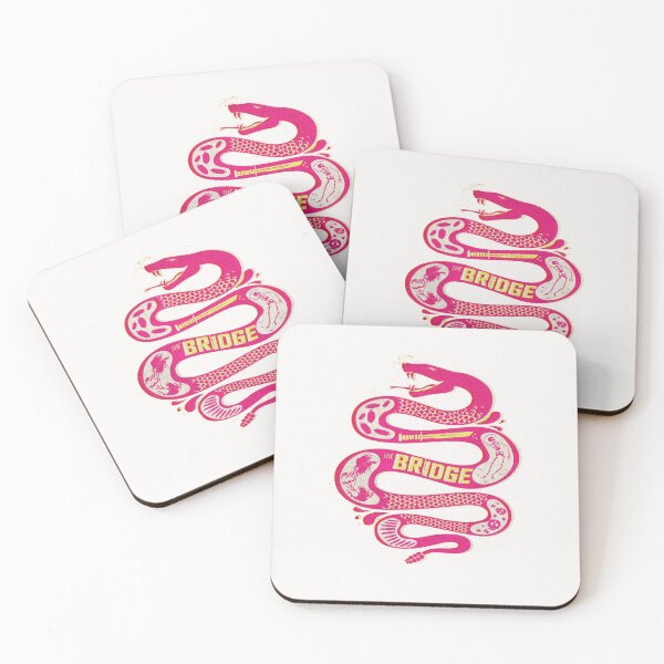 Item preview, psychedelic pink snake poster redesign designed and sold by Ratatatts.