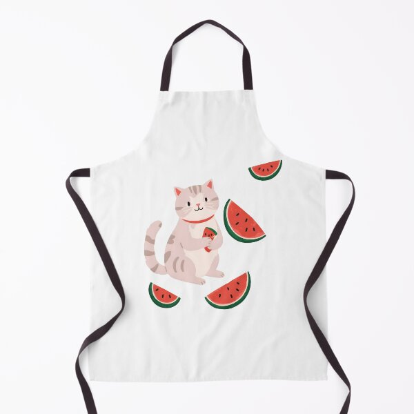 Item preview, Cat and a yummy watermelon designed and sold by WoollenLlama.