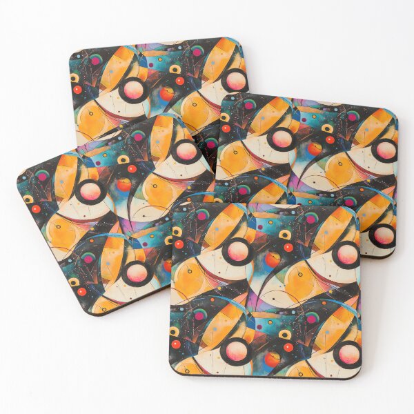 Item preview, Between Curves and Angles: Abstractions designed and sold by MidArtForge.