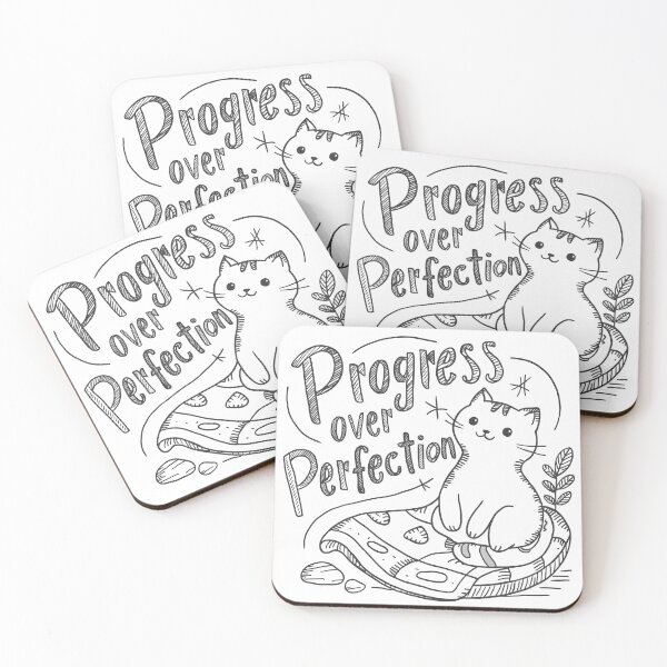 Item preview, Persevering kitten: Progress Over Perfection designed and sold by KennerTH.