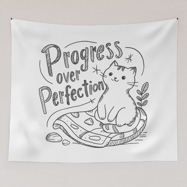 Item preview, Persevering kitten: Progress Over Perfection designed and sold by KennerTH.