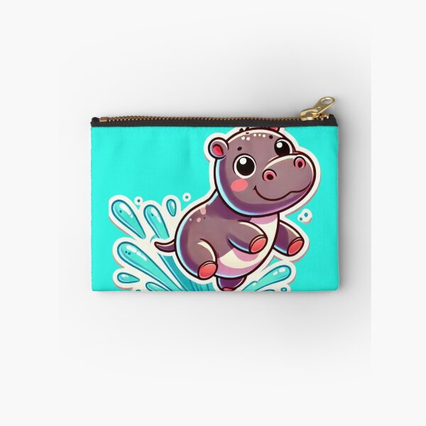 Item preview, Moodeng Bouncy Pygmy Hippo designed and sold by NutSkyArt.