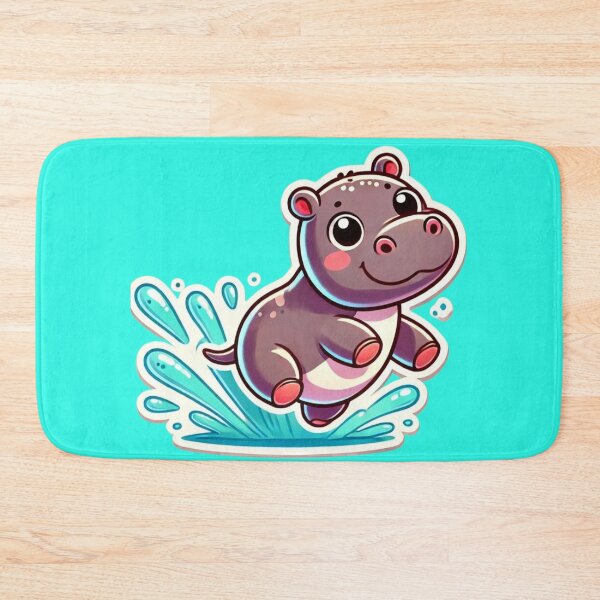 Item preview, Moodeng Bouncy Pygmy Hippo designed and sold by NutSkyArt.