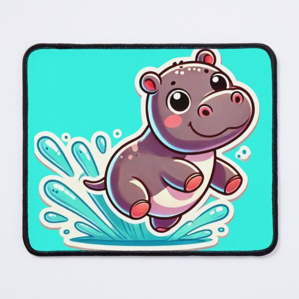 Item preview, Moodeng Bouncy Pygmy Hippo designed and sold by NutSkyArt.