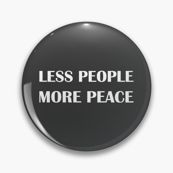 Item preview, Less People More Piece. / Introvert Joke Funny T-Shirt Label designed and sold by introvertvibes.