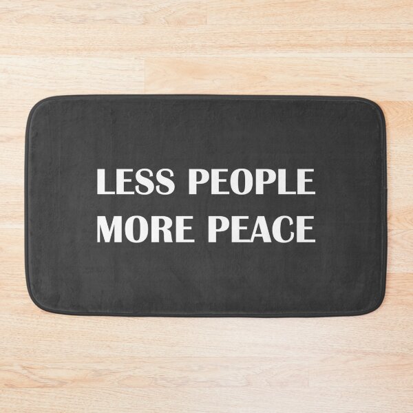 Item preview, Less People More Piece. / Introvert Joke Funny T-Shirt Label designed and sold by introvertvibes.