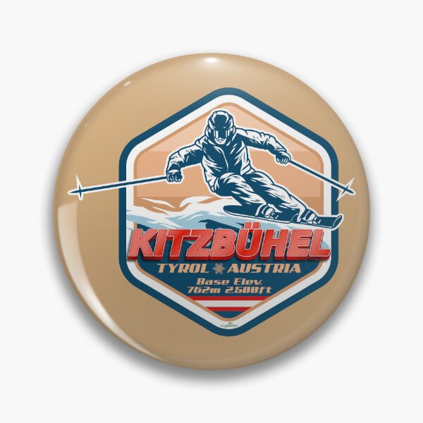 Item preview, Kitzbuhel Austria Tyrol Ski Sticker T-Shirt 01 designed and sold by OuterShellUK.