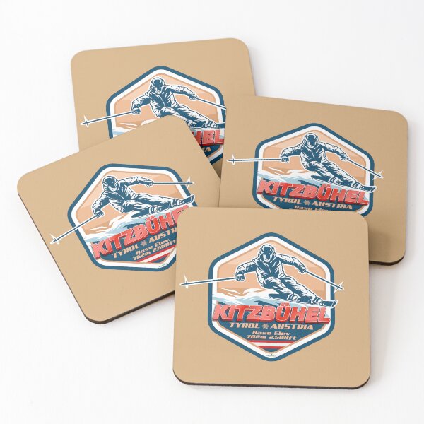 Item preview, Kitzbuhel Austria Tyrol Ski Sticker T-Shirt 01 designed and sold by OuterShellUK.