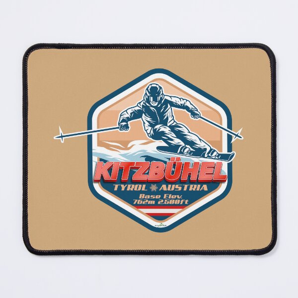 Item preview, Kitzbuhel Austria Tyrol Ski Sticker T-Shirt 01 designed and sold by OuterShellUK.