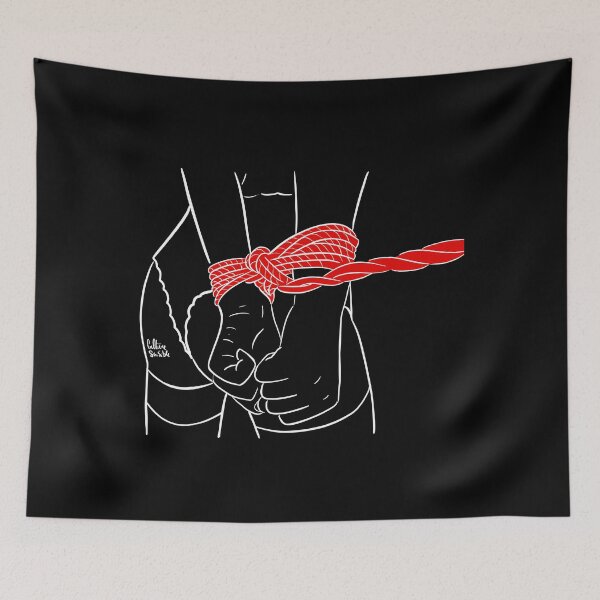 Item preview, woman handcuffed with ropes designed and sold by Culturesensible.