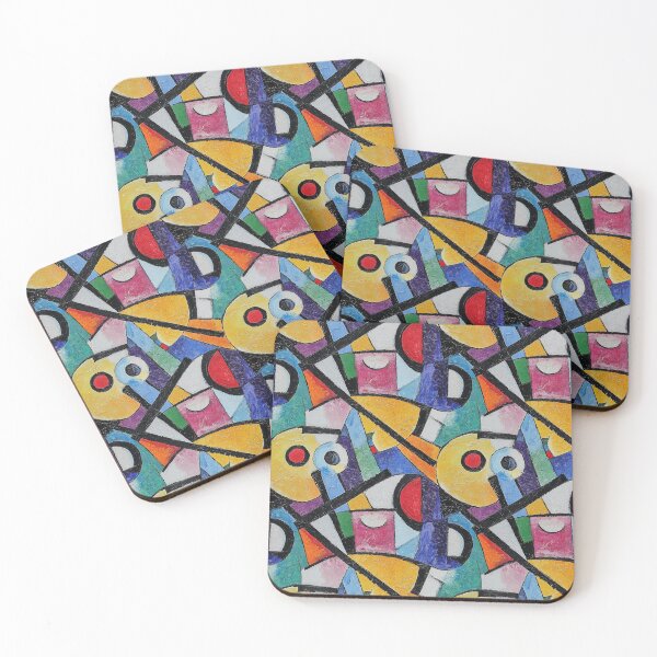 Item preview, Between Curves and Angles: Abstractions designed and sold by MidArtForge.