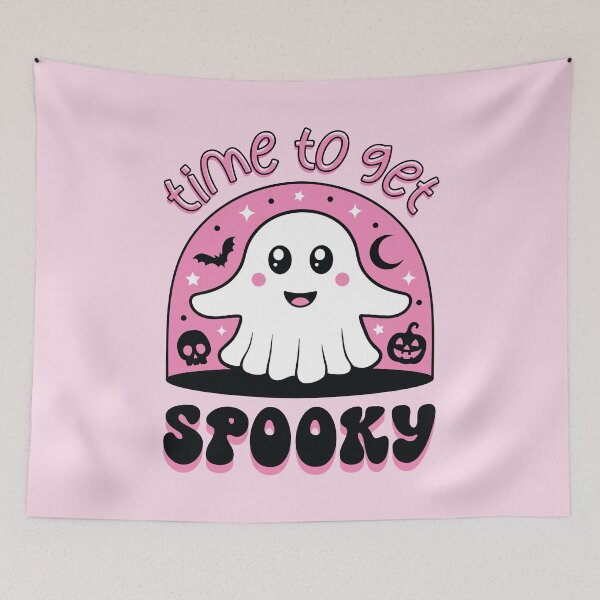 Item preview, Time to Get Spooky (Pink) designed and sold by runningwithfoxes.