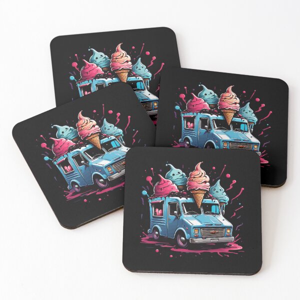 Item preview, Funny Haunted Ice Cream Truck designed and sold by DixierWanite.