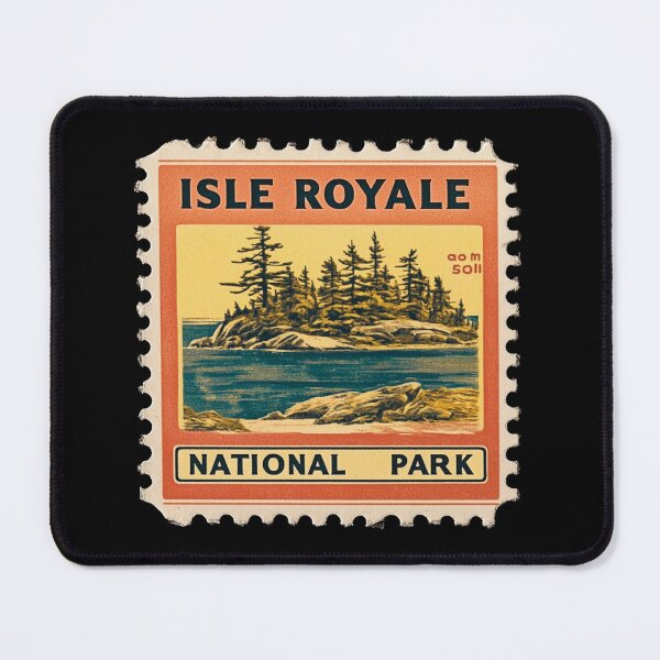 Item preview, Vintage Isle Royale: A Stamp Collector’s Dream designed and sold by Pujo Design.