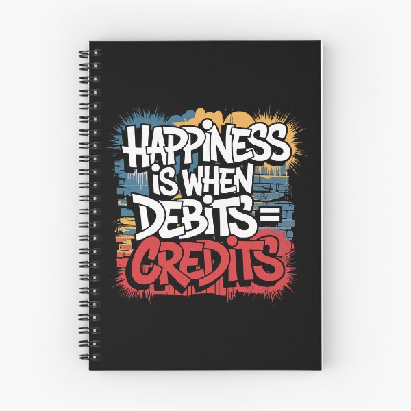 Item preview, Happiness Is When Debits = Credits  designed and sold by mybegoniatee.