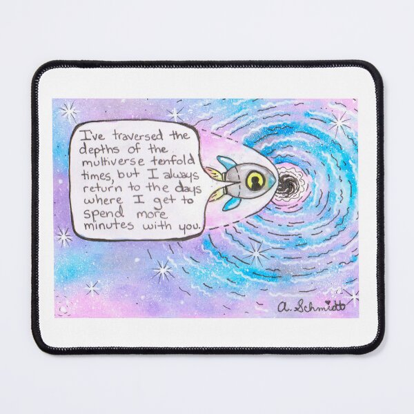 Item preview, Intergalactic Space Traveler Romantic Emo Multiverse Illustration Original Art designed and sold by Intergalactic Unicorn: Art by Anna Schmidt.