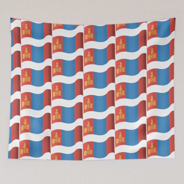 Item preview, Mongolia Flag designed and sold by HarveyHandcraftsandDesigns.
