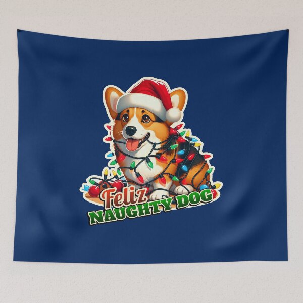 Item preview, Corgi Xmas lights gift designed and sold by ThisDress.