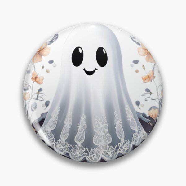 Item preview, Cute lace ghost floral wreath designed and sold by BowditchDesigns.