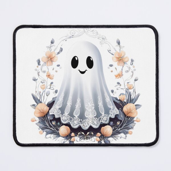 Item preview, Cute lace ghost floral wreath designed and sold by BowditchDesigns.