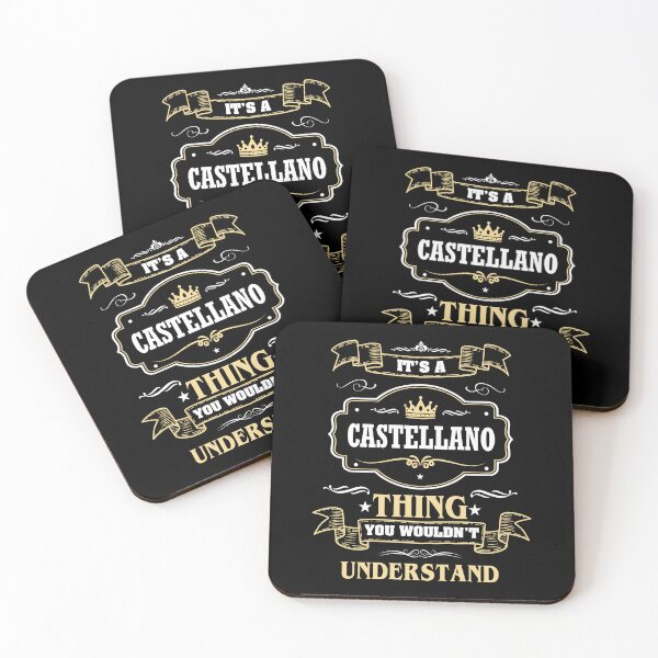 Vista previa del artículo con la obra «Es una cosa en castellano que no entenderías Camiseta con nombre en castellano», diseñado y vendido por GensBarlow.