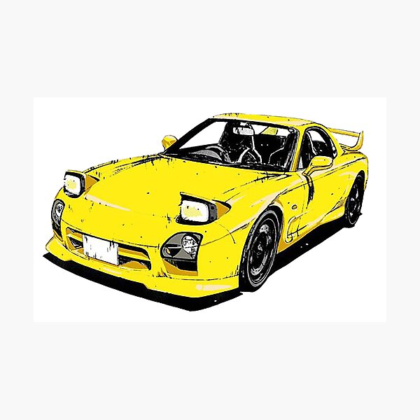 Rx7 Fd3s Initial D Photographic Print By Scenicdriver87 Redbubble