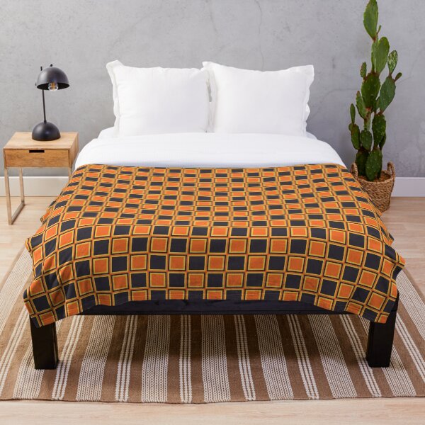 Item preview, Orange and Black Checkerboard designed and sold by KelseyNY.