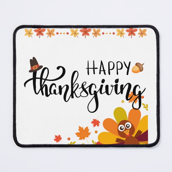 Item preview, Happy Thanksgiving Turkey Autumn Leaves Fall designed and sold by artsyandinspire.