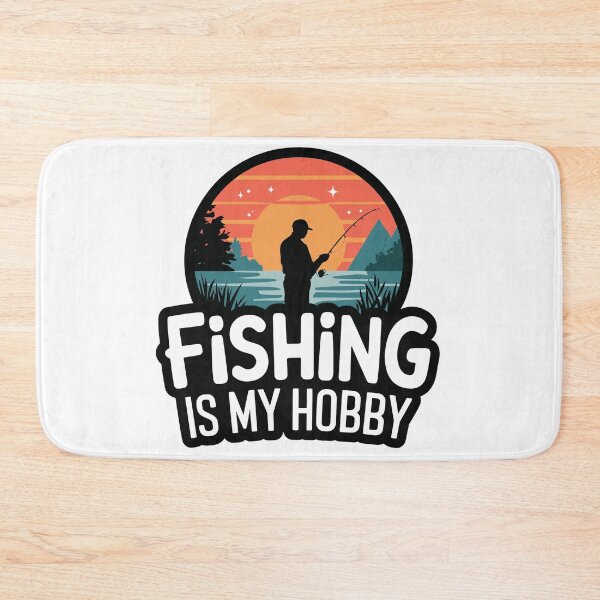 Item preview, La pesca es mi pasatiempo Diseño de silueta de puesta de sol retro designed and sold by EurekaHunters.